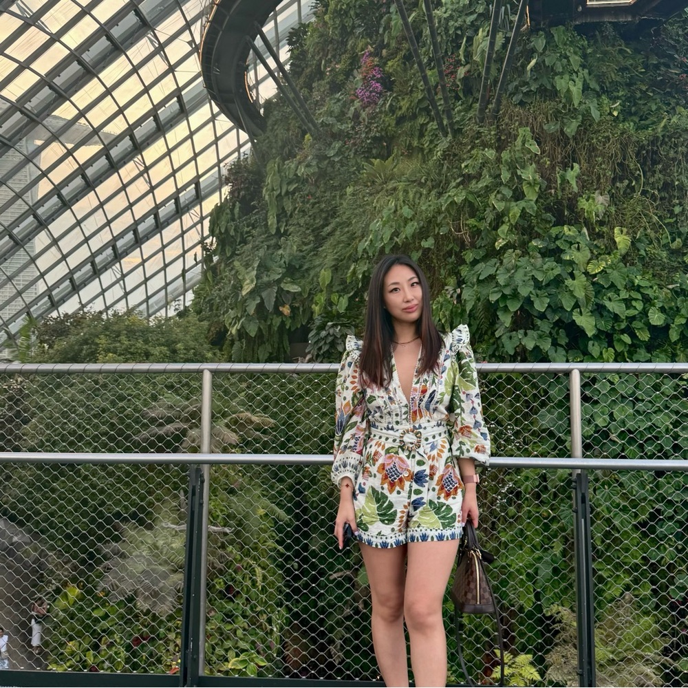 FARM Rio Multicolor Floral Long Sleeve Dress